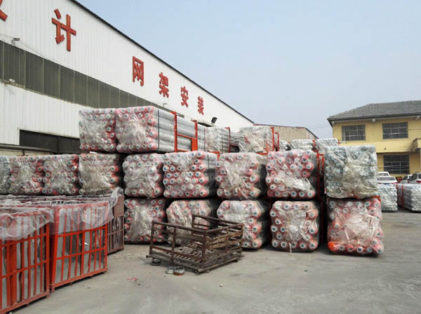 永安网架成品待发